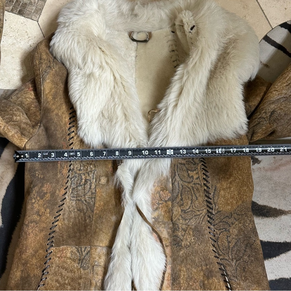 YVES SALOMON Shearling Long Coat🌸 - Picture 11 of 16
